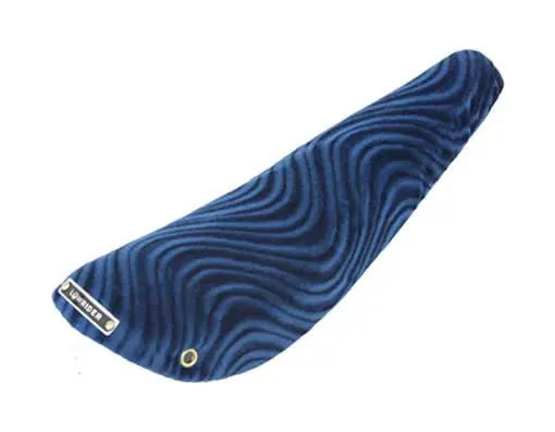 16" Banana Saddle Velour Blue. 1