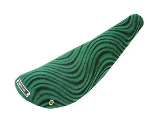 16" Banana Saddle Velour Green. 1