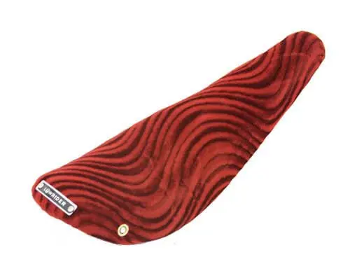 16" Banana Saddle Velour Red. 1