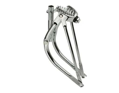 16" Bent Spring Fork 1" Chrome 1