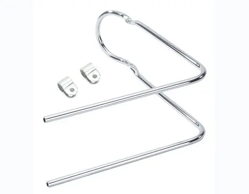 16" Sissy Bar 90 Bent W/Clamps Chrome. 1