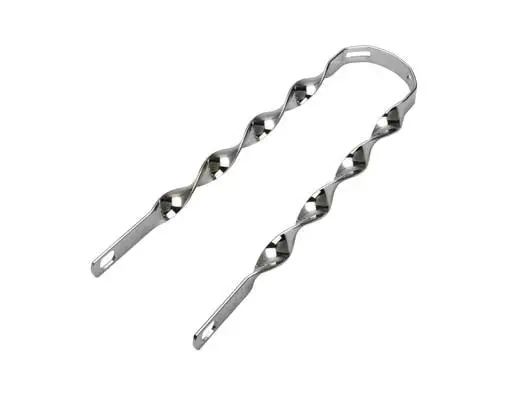 16" Twisted Fender Braces Chrome. 1