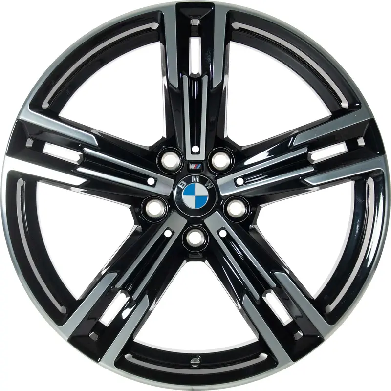 18” Bmw 4-Series G22 Oe 848M M Performance 5-Spoke Bicolor Wheels 1