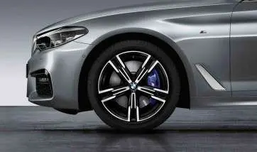 18” Bmw 4-Series G22 Oe 848M M Performance 5-Spoke Bicolor Wheels 2
