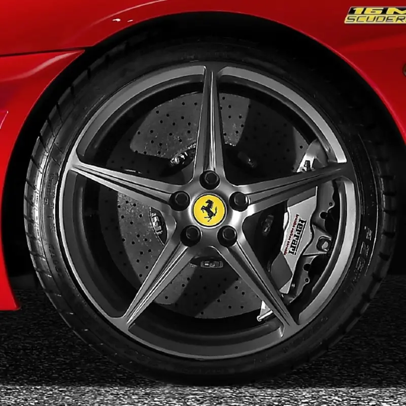 19" Ferrari F430 Scuderia 16M Grigio Ferro Forged Wheels 1