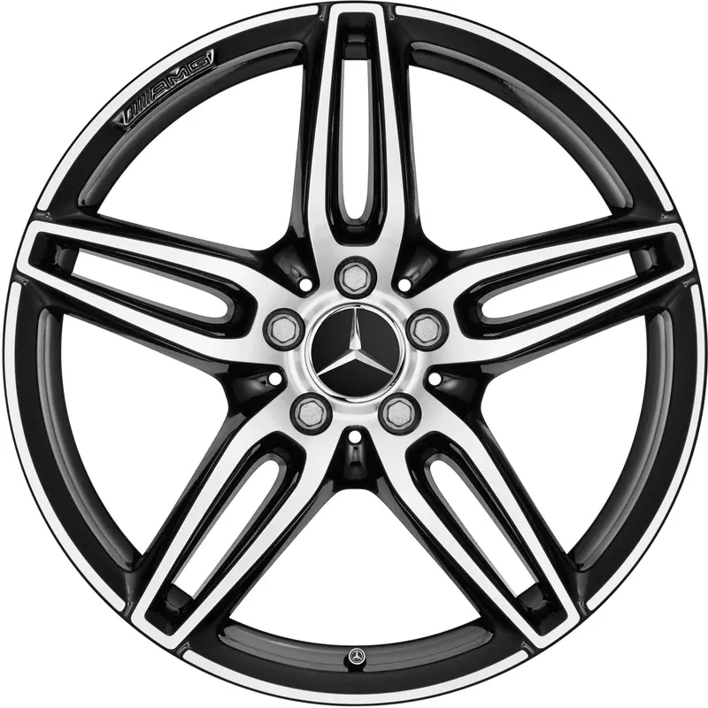 19” Mercedes-Benz E-Class Amg 5-Twin-Spoke Oe Complete Wheels Set 1