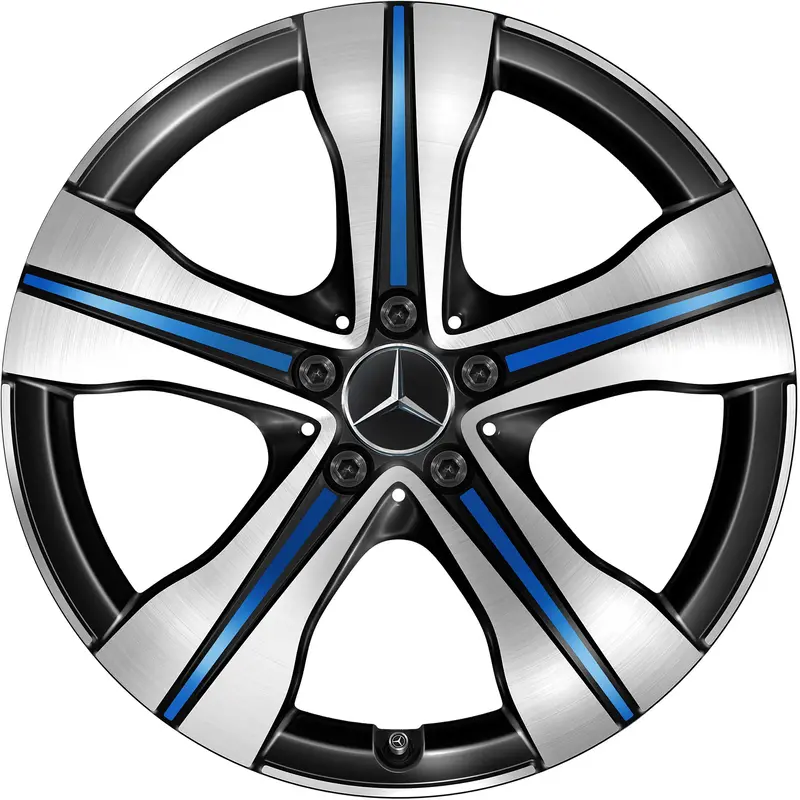 19" Mercedes-Benz Eqa H243 5 Spoke Aero Oe Wheels 1