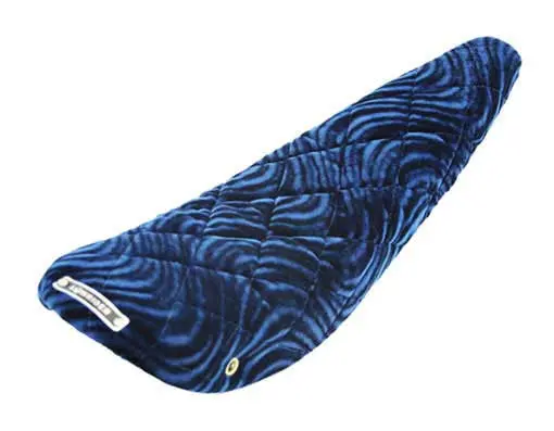 20" Banana Saddle Diamond Velour Blue. 1