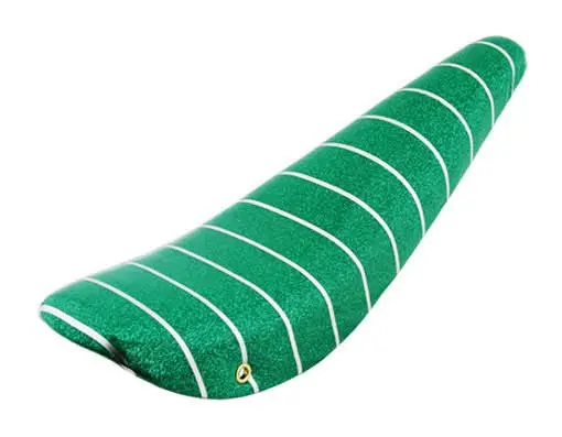 20" Banana Saddle Sparkle/Green W/Silver Strp. 1