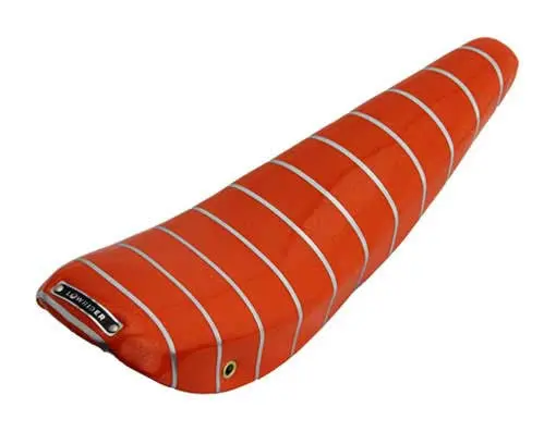 20" Banana Saddle Sparkle/Orange W/Silver Strp. 1