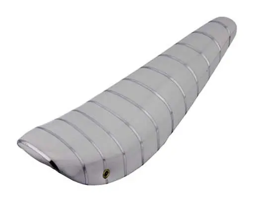 20" Banana Saddle Sparkle/White W/Silver Strp. 1