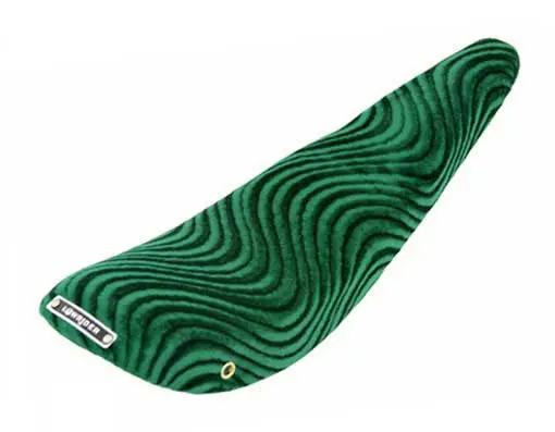 20" Banana Saddle Velour Green. 1