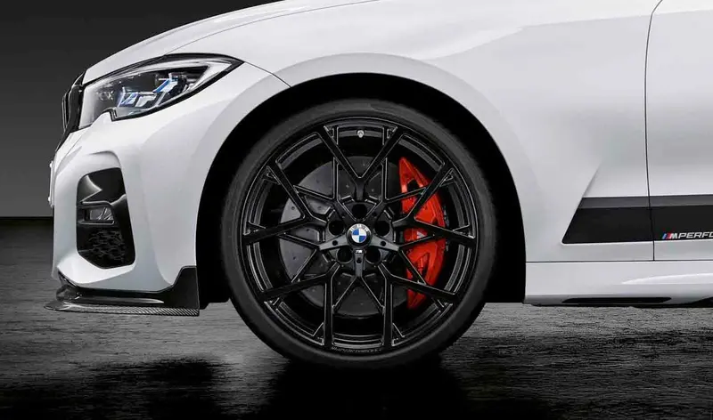 20” Bmw 4 Series 795M Oe M Performance Matt Black Forged Wheels Set 2