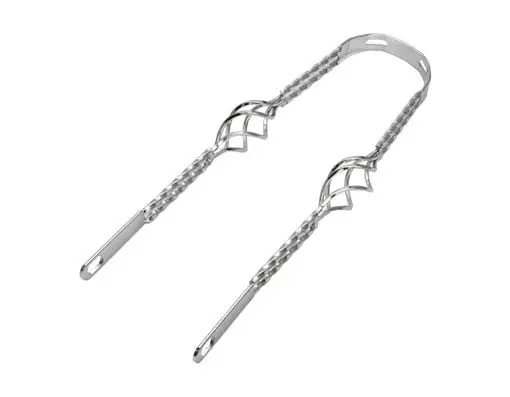 20" Cage Twisted Fender Braces Chrome. 1