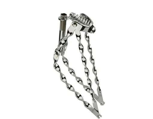 20" Classic Flat Twisted Spring Fork 1" Chrome. 1