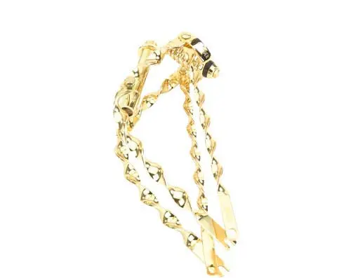 20" Classic Flat Twisted Spring Fork 1" Gold. 1