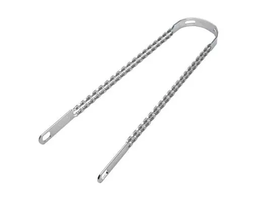 20" Double Twisted Fender Braces Chrome. 1