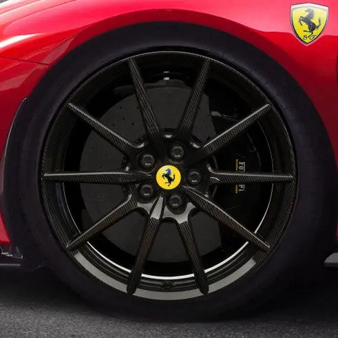 20" Ferrari F8 Tributo / Spider Oe Carbon Fiber Wheels 1