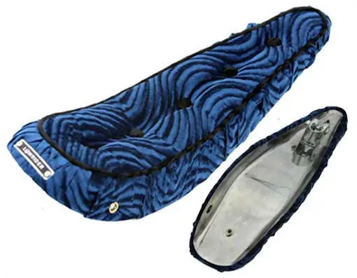 20" Polo Saddle W/Button Blue. 1