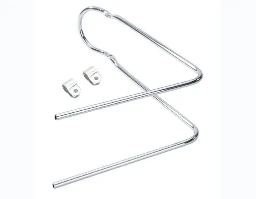 20" Sissy Bar 90 Bent W/Clamps Chrome. 1