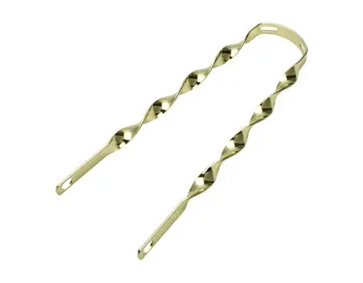 20" Twisted Fender Braces Gold. 1