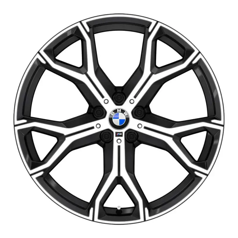 21” Bmw X5 / X6 741M M-Performance Oe Complete Wheels Set 2
