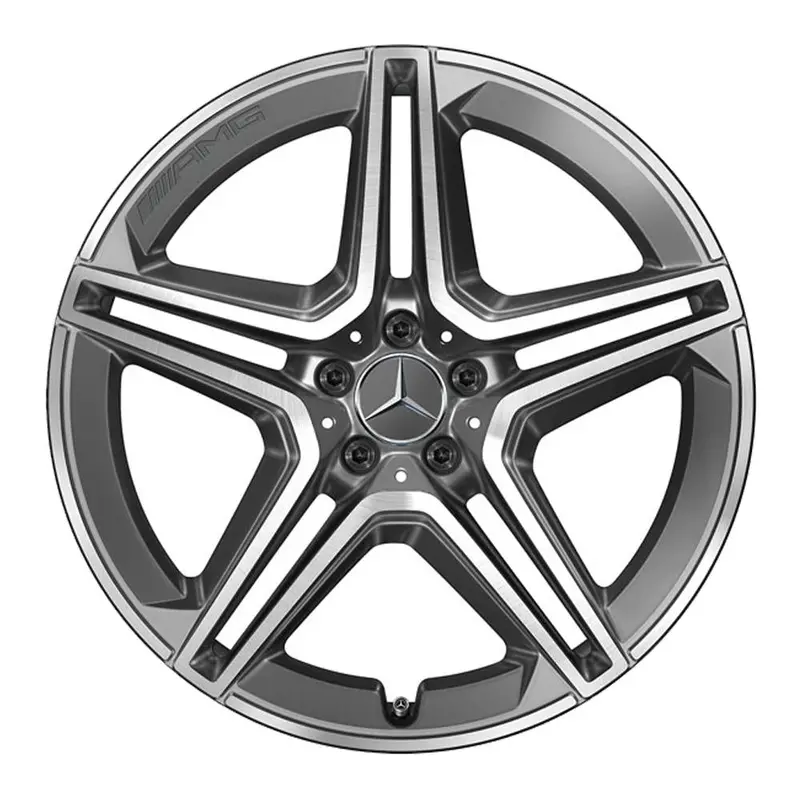21” Mercedes-Benz Gls Amg 5-Twin-Spoke Oe Complete Wheel Set 1