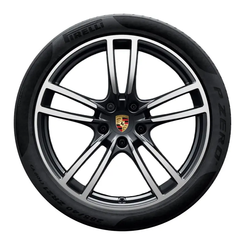 21” Porsche Cayenne Turbo Design Oe Complete Wheel Set 1