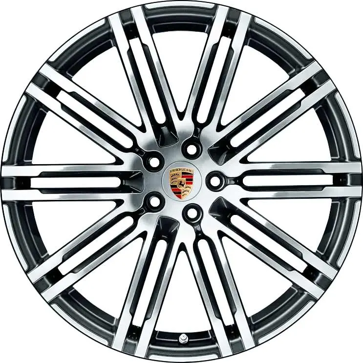 21” Porsche Macan 911 Turbo Design Oe Complete Wheel Set 1