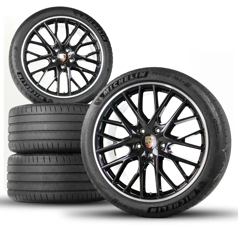 21” Porsche Panamera Sport Design Oe Complete Wheel Set 1