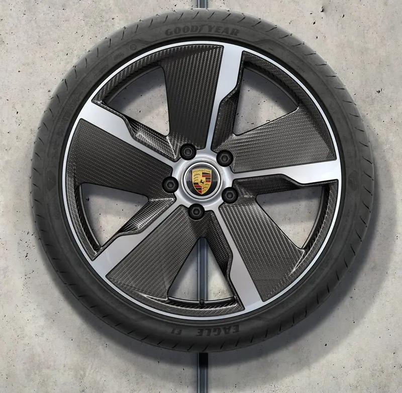 21” Porsche Taycan Exclusive Design With Carbon Aeroblades Wheel Set 1