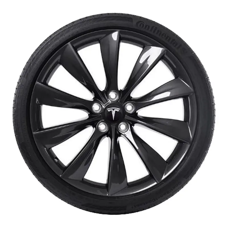 21” Tesla Model S Turbine Oe Complete Wheels Set 1