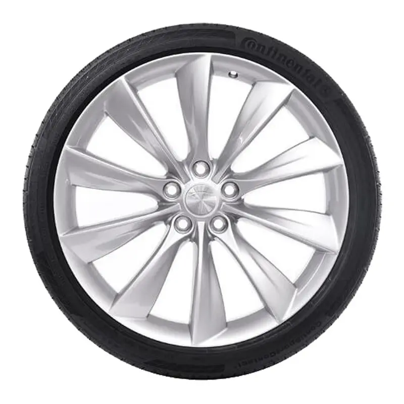 21” Tesla Model S Turbine Oe Complete Wheels Set 1