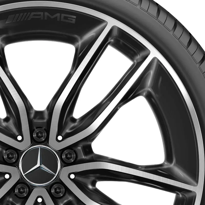 22” Mercedes-Benz Gle Amg 5 Double Spoke Wheels 2