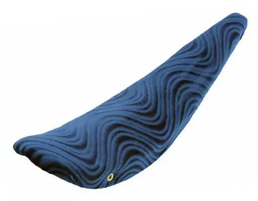 26" Banana Saddle Velour Blue. 1
