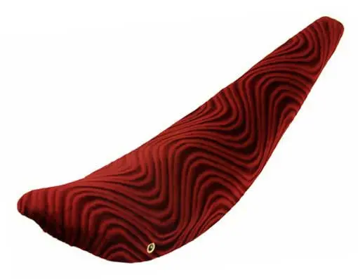 26" Banana Saddle Velour Red. 1