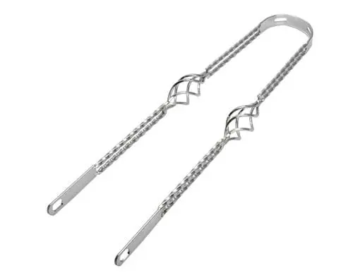 26" Cage Twisted Fender Braces Chrome. 1