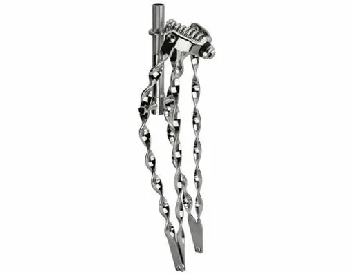 26" Classic Flat Twisted Spring Fork 1" Chrome. 1