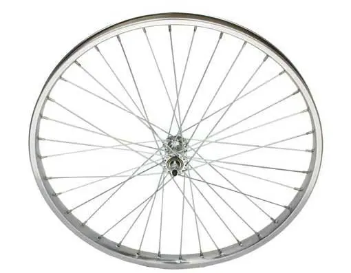 26" X 2.125 Steel Front Wheel 36 Spoke Chrome 1
