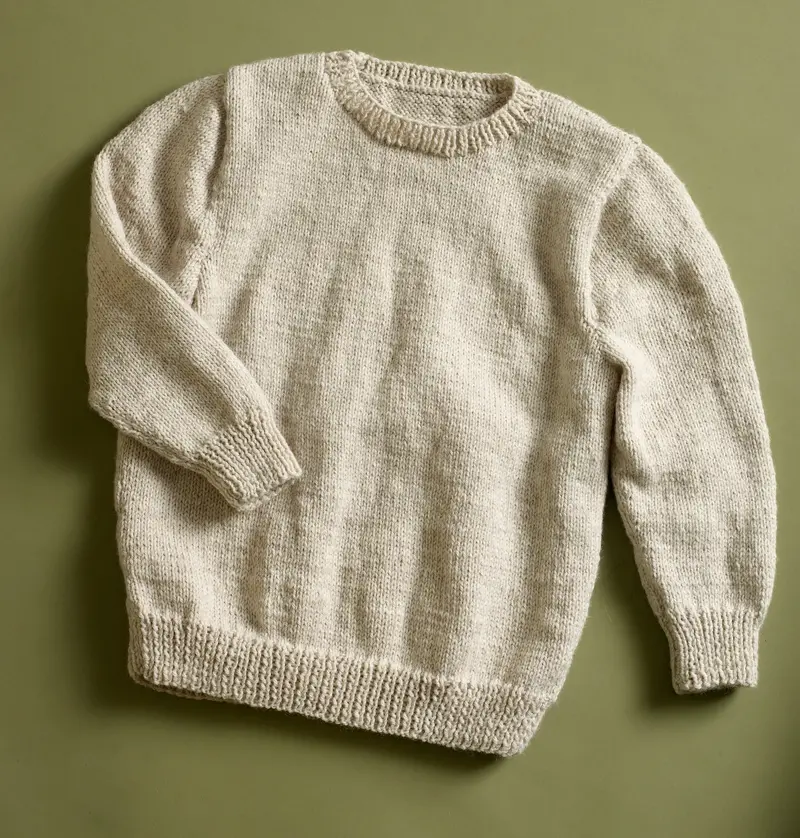 3 4 Sleeve Classic Pullover Pattern (Knit) 1