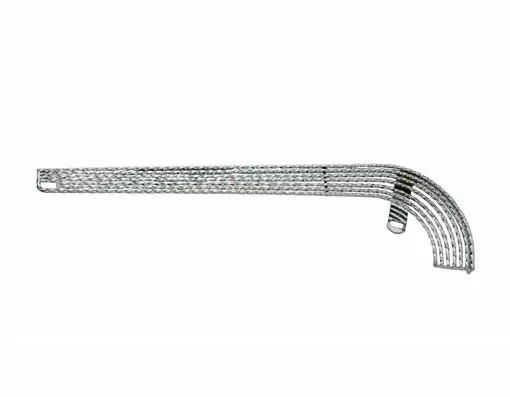 7 Triple Square Twisted Chain Guard Chrome. 1