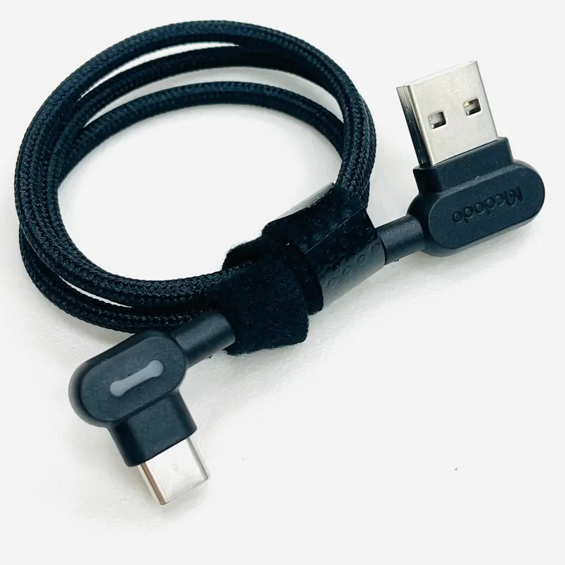 90 Degree Usb To Type C Data Cable 0.5M (Reversed Usb Design) 2