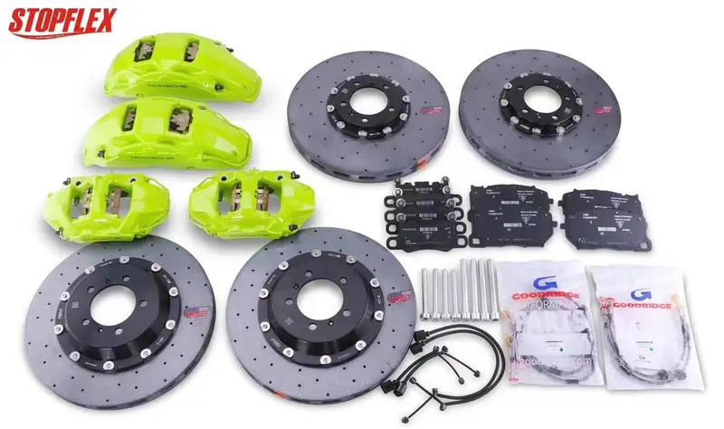 Akebono 10 Pot X Stopflex Carbon Ceramic Disc Brake Kit For Porsche Cayenne 9Ya / 9Yb 2018+ 1