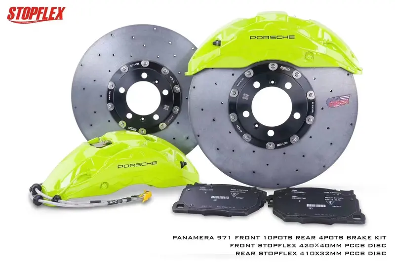Akebono 10 Pot X Stopflex Carbon Ceramic Disc Front Brake Kit For Porsche 992 911 Carrera / Gts / Gt3 / Turbo 2019+ 1