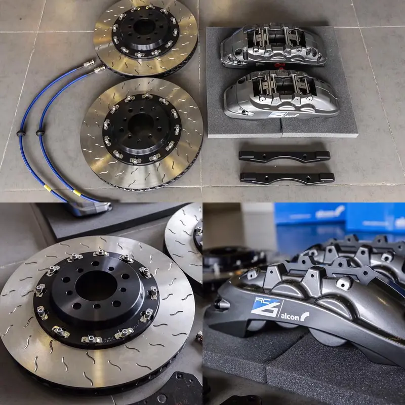 Alcon Rc6 6 Pot W/ Slotted Floating Disc Forged Front Big Brake Kit 2