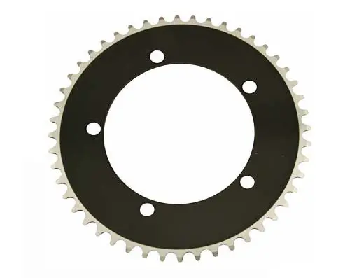 Alloy Chainring 1/2 X 1/8 48T Black. 1