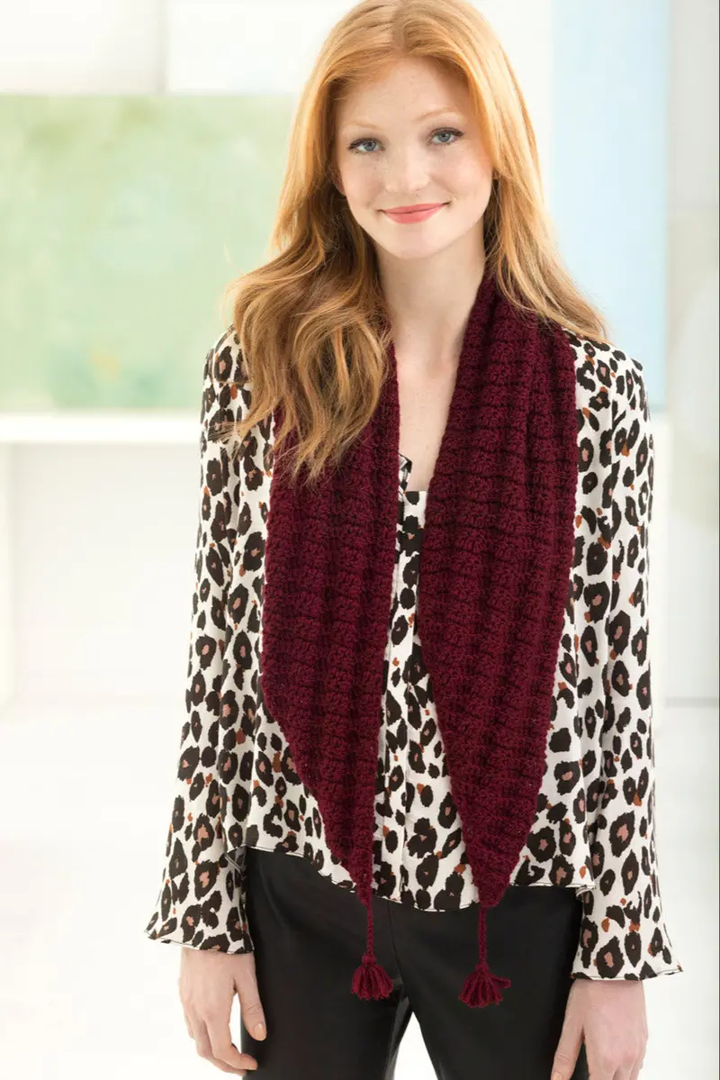 Allworth Angled Scarf (Crochet) 1