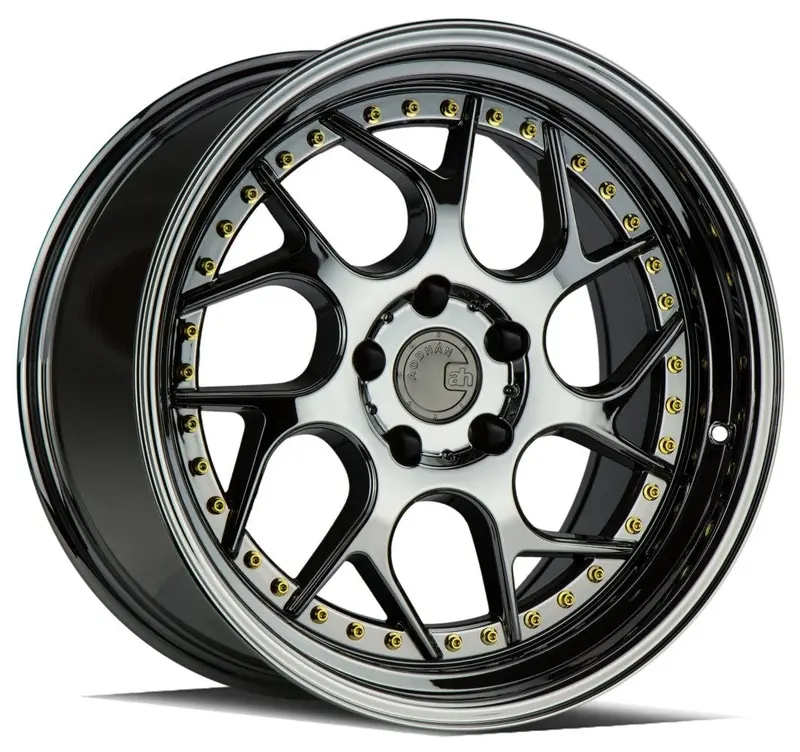 Aodhan Ds01 Black Vacuum W/ Gold Rivets 1