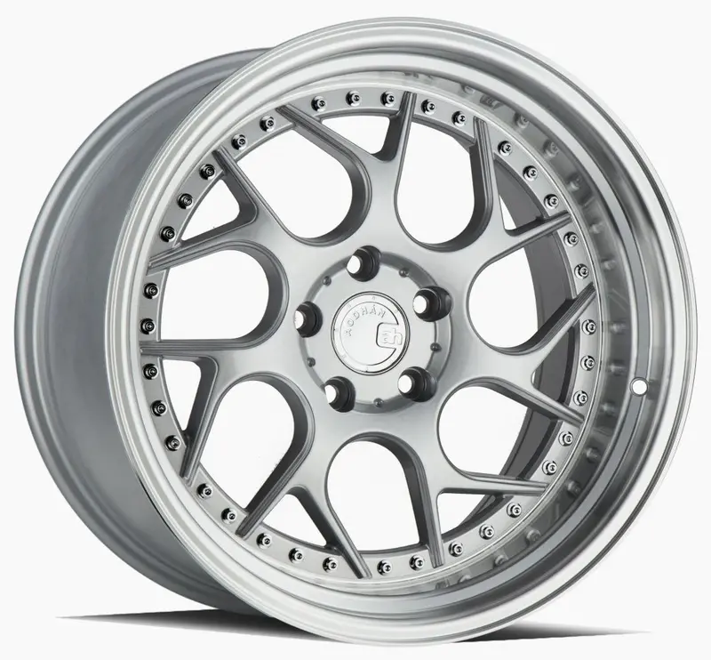 Aodhan Ds01 Silver W/ Machined Lip (Chrome Rivets) 1