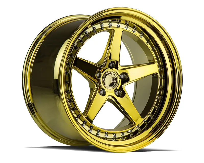 Aodhan Ds05 Gold Vacuum W/ Chrome Rivets 1